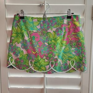 LILLY PULITZER l FLORAL MINI WITH SCALLOPED TRIM